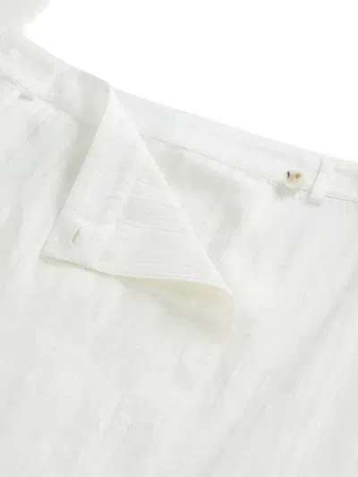 Woolrich Checked Cargo Midi Skirt In White