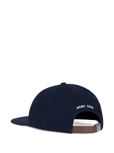 Gant Flag-patch Baseball Cap In Blue