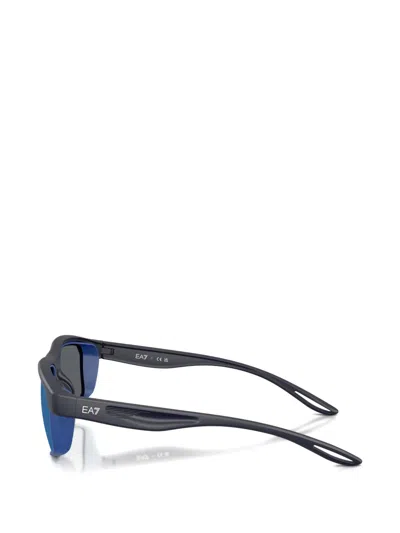 Ea7 Vyron Rectangle-frame Sunglasses In Transparent