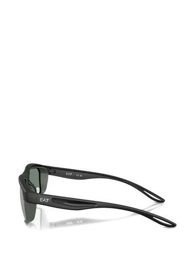 Ea7 Vyron Rectangle-frame Sunglasses In White