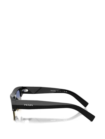 Prada Square-frame Gradient Sunglasses In Black