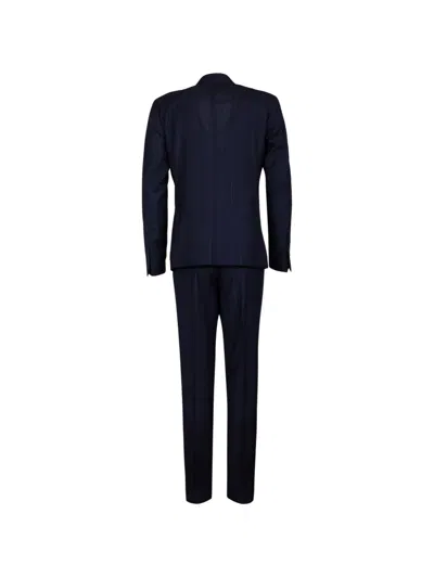 Alessandro Gilles Pinstriped Double-breasted Suit In Multi