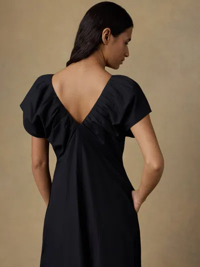 Faherty Coastal Poplin Bondhi Dress In Black