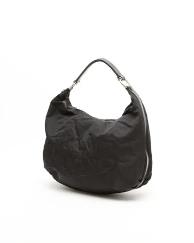 Prada Tessuto Shoulder Bag In Gray