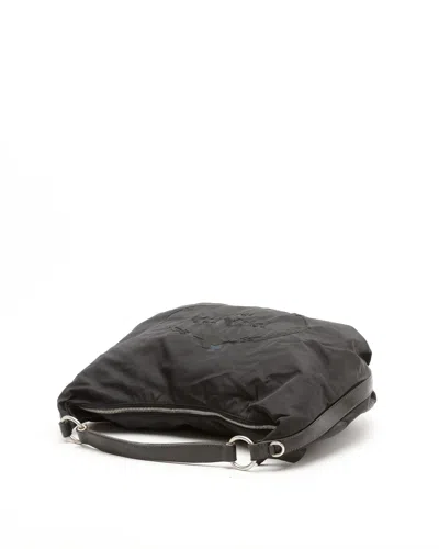 Prada Tessuto Shoulder Bag In Gray