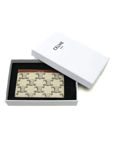 Celine Céline Triomphe Card Holder In Multi