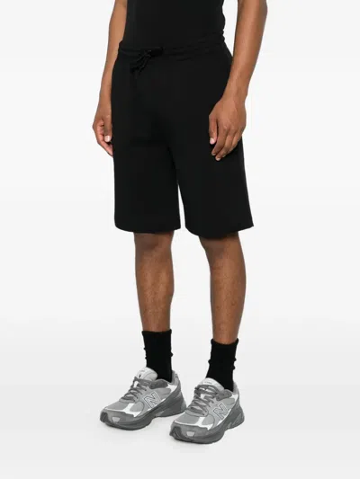 Outhere Logo-patch Drawstring Shorts In Black