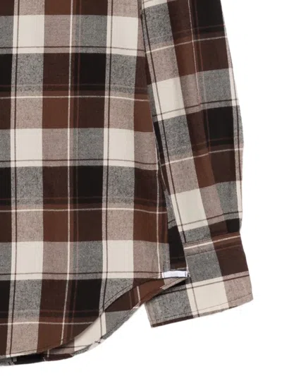 Glanshirt 체크 패턴 셔츠 In Brown