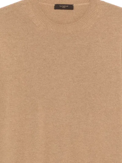Zanone 크루넥 스웨터 In Brown