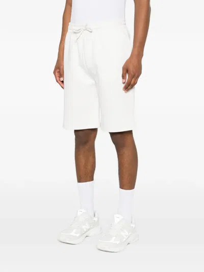 Outhere Drawstring Logo-patch Shorts In White
