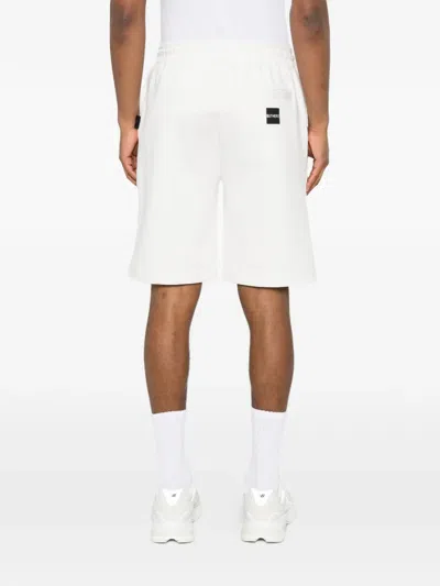 Outhere Drawstring Logo-patch Shorts In White