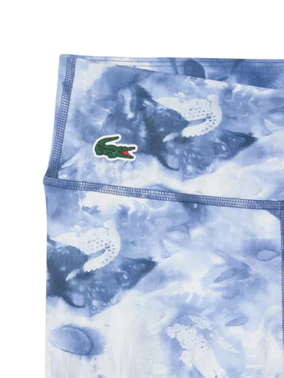 Lacoste 로고 아플리케 프린트 스포츠 레깅스 In Black