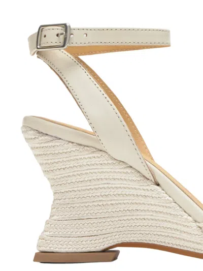Castañer Joy Geometric-wedge Espadrilles In Neutral