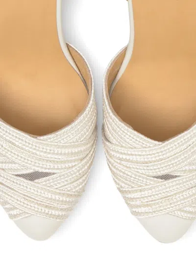 Castañer Joy Geometric-wedge Espadrilles In Neutral