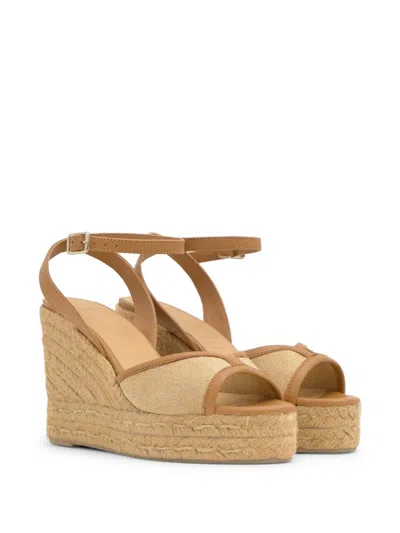 Castaã±er Brigitte Ankle Strap Wedge Espadrilles In Multi