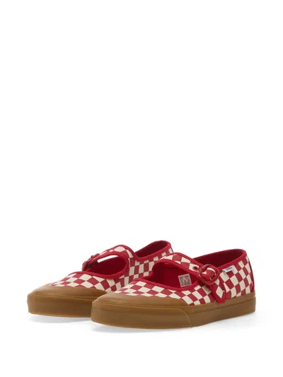 Vans Checkerboard-print Buckle-strap Espadrilles In Black