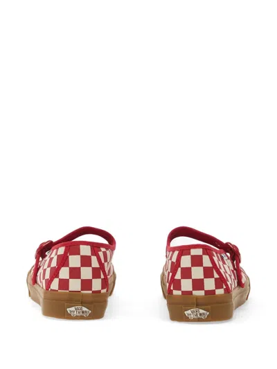 Vans Checkerboard-print Buckle-strap Espadrilles In Black
