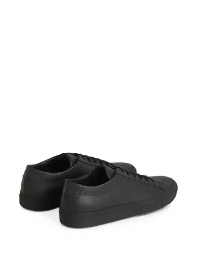 Common Projects Leather Sneakers In Black
