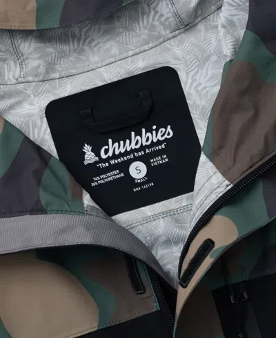 Chubbies Men's Shadowstorm Rain Jacket In Black