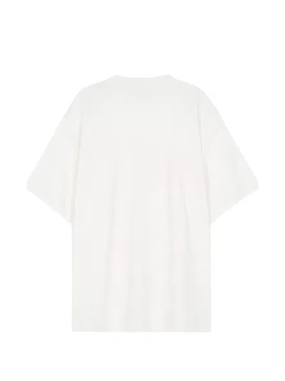 Flâneur Spray-effect Logo-print T-shirt In White