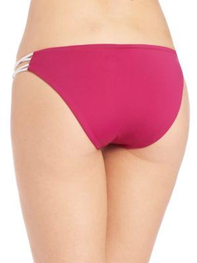 Shop Basta Surf Zunzal Reversible Bikini Bottom In Pink
