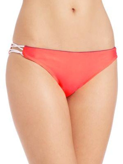 Shop Basta Surf Zunzal Reversible Bikini Bottom In Pink