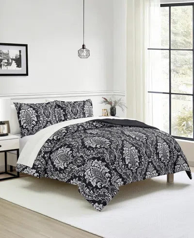 Macy's Demi Reversible 3-pc. Comforter Sets In Black