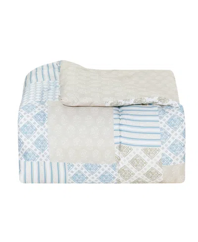 Macy's Patchwork Reversible 3-pc. Comforter Sets In Blue