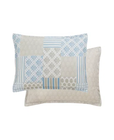 Macy's Patchwork Reversible 3-pc. Comforter Sets In Blue