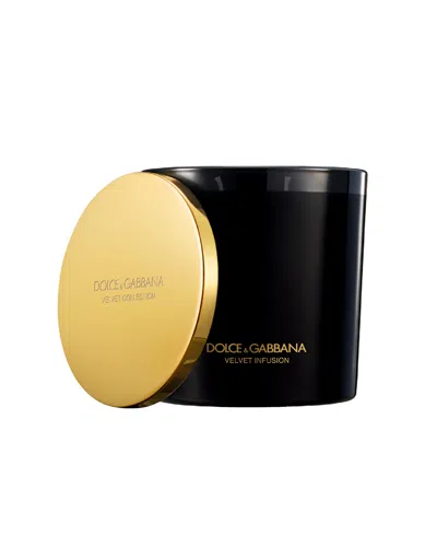 Dolce & Gabbana Velvet Zafferano Candle In Black