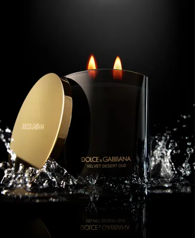 Dolce & Gabbana Velvet Zafferano Candle In Transparent