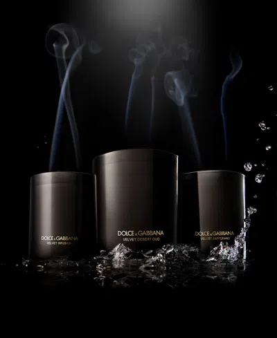 Dolce & Gabbana Velvet Zafferano Candle In Transparent