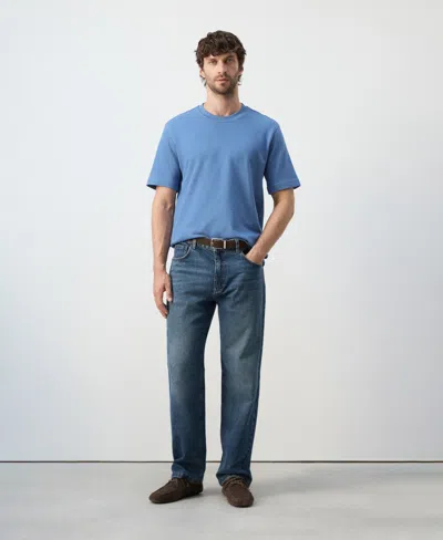 Mango Men's Regular Fit T-shirt In Blue