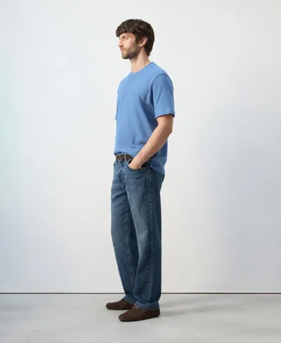 Mango Men's Regular Fit T-shirt In Blue