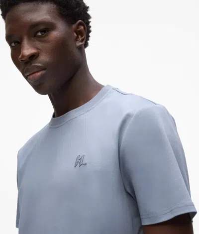Karl Lagerfeld Monogram Regular T-shirt In Blue