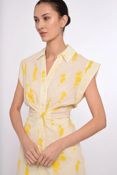 Love The Label Simmons Mini Dress In Yellow