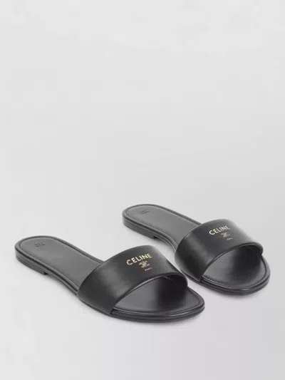 Celine Elegant Flat Slip-on Sandals For Summer In Black