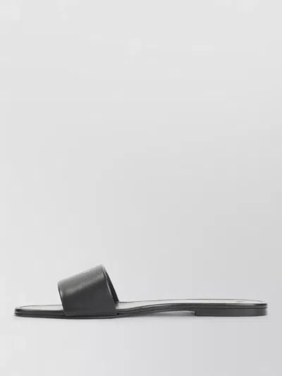 Celine Elegant Flat Slip-on Sandals For Summer In Black