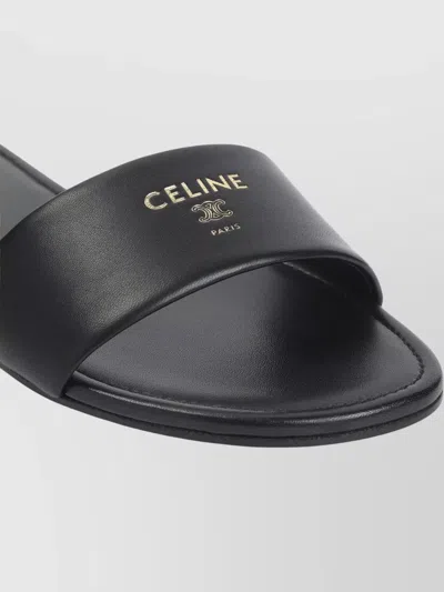 Celine Elegant Flat Slip-on Sandals For Summer In Black