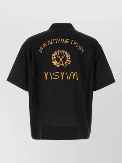 Visvim Black Silk Shirt In Multi