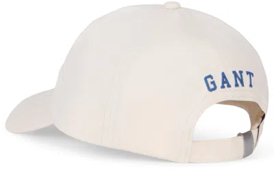 Gant Graphic Cap In Cotton Fabric In Neutral