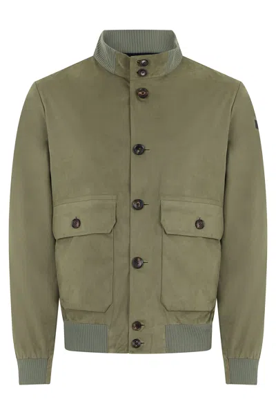 Rrd Button-up Bomber Jacket In Green