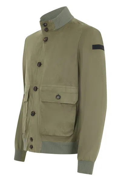 Rrd Button-up Bomber Jacket In Green