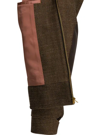 Visvim Brown Linen Wool Jacket In Brown