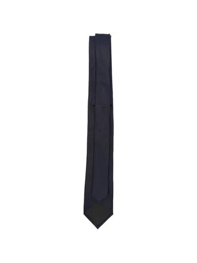 Karl Lagerfeld Geometric-pattern Tie In Black
