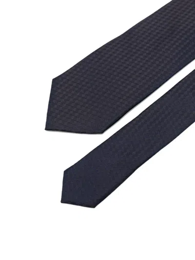 Karl Lagerfeld Geometric-pattern Tie In Black