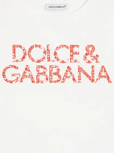 Dolce & Gabbana Majolica-print Jersey T-shirt In White