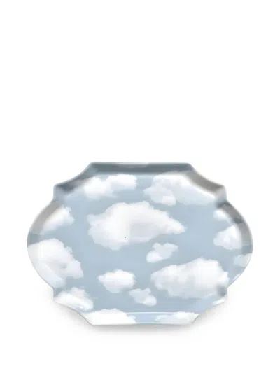 Serax Cloud-pattern Cup And Saucer Set In Blue