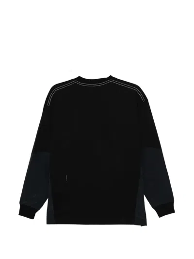And Wander Combi T-shirt In Black