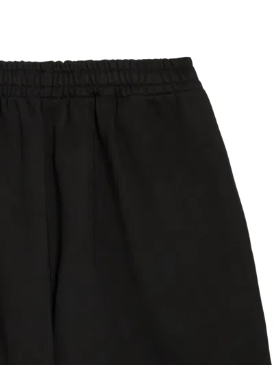 Kidwest Script Logo-print Cotton Shorts In Black